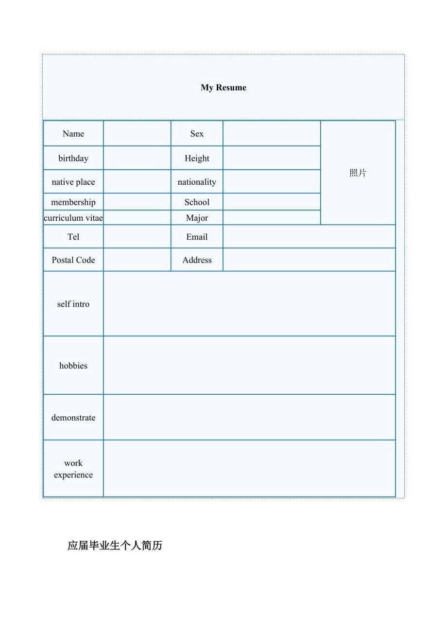 （求职简历模板）年最佳个人简历模板大全_第5页