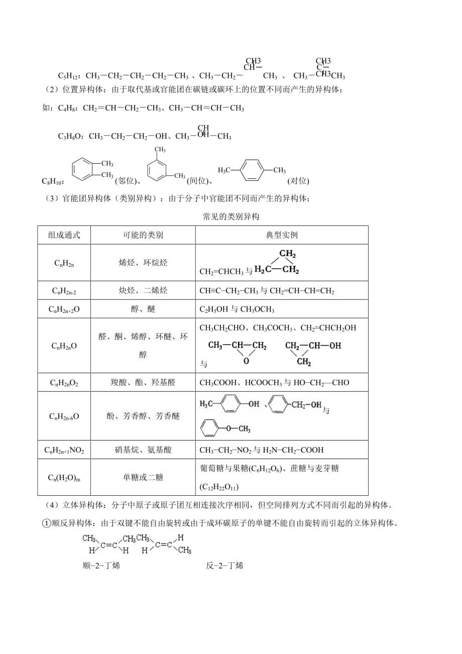 江苏省苏教版高中化学选修五教材梳理：专题2 第一单元　有机化合物的结构_第5页