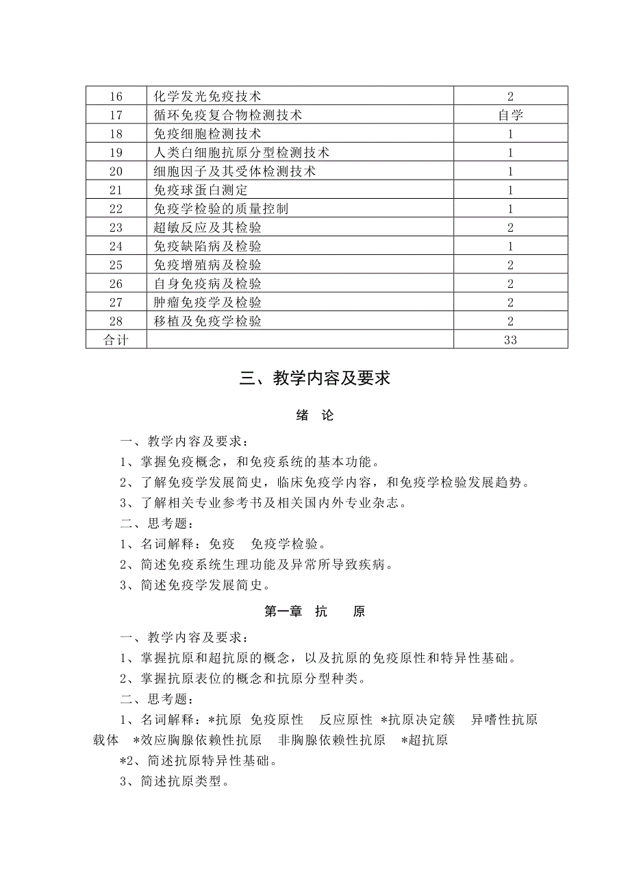 医学检验专科《免疫学检验》教学大纲(人卫二版吕世静).doc_第2页