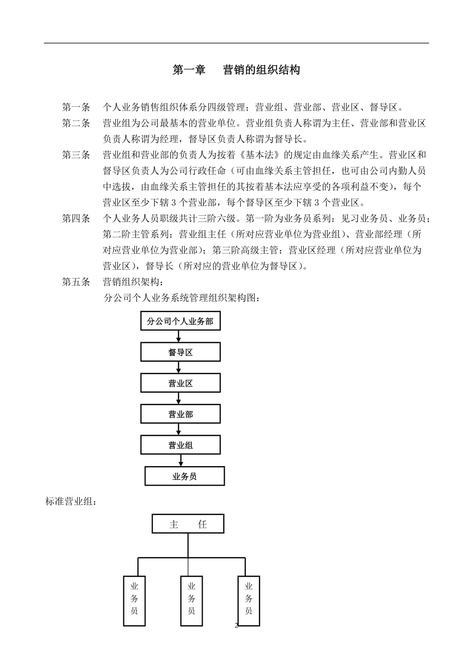 （员工福利待遇）民生人寿个人业务组织体系、待遇及考核办法_第3页