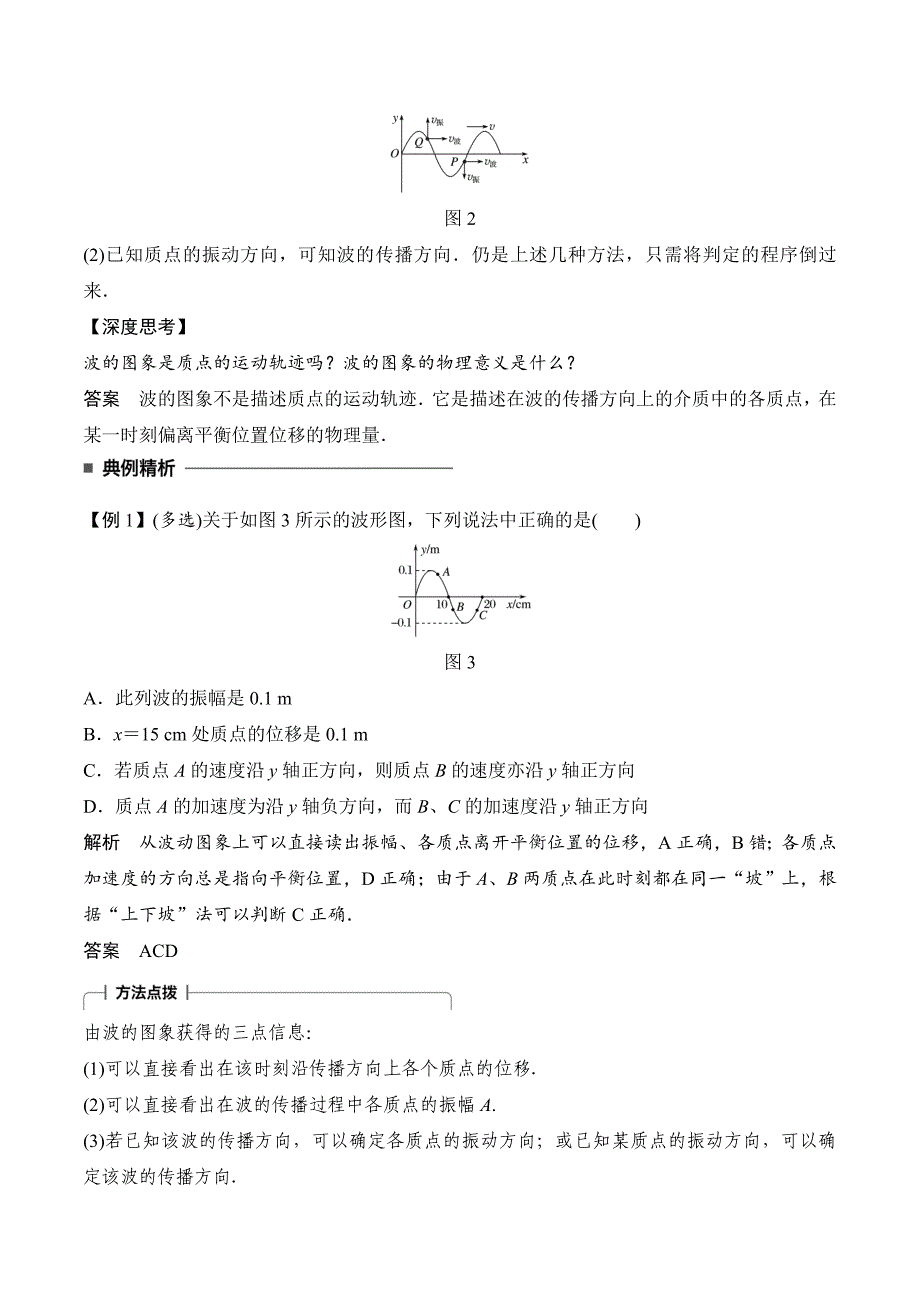 新设计物理人教版选修3-4讲义：第十二章 机械波12-2 Word版含答案_第2页