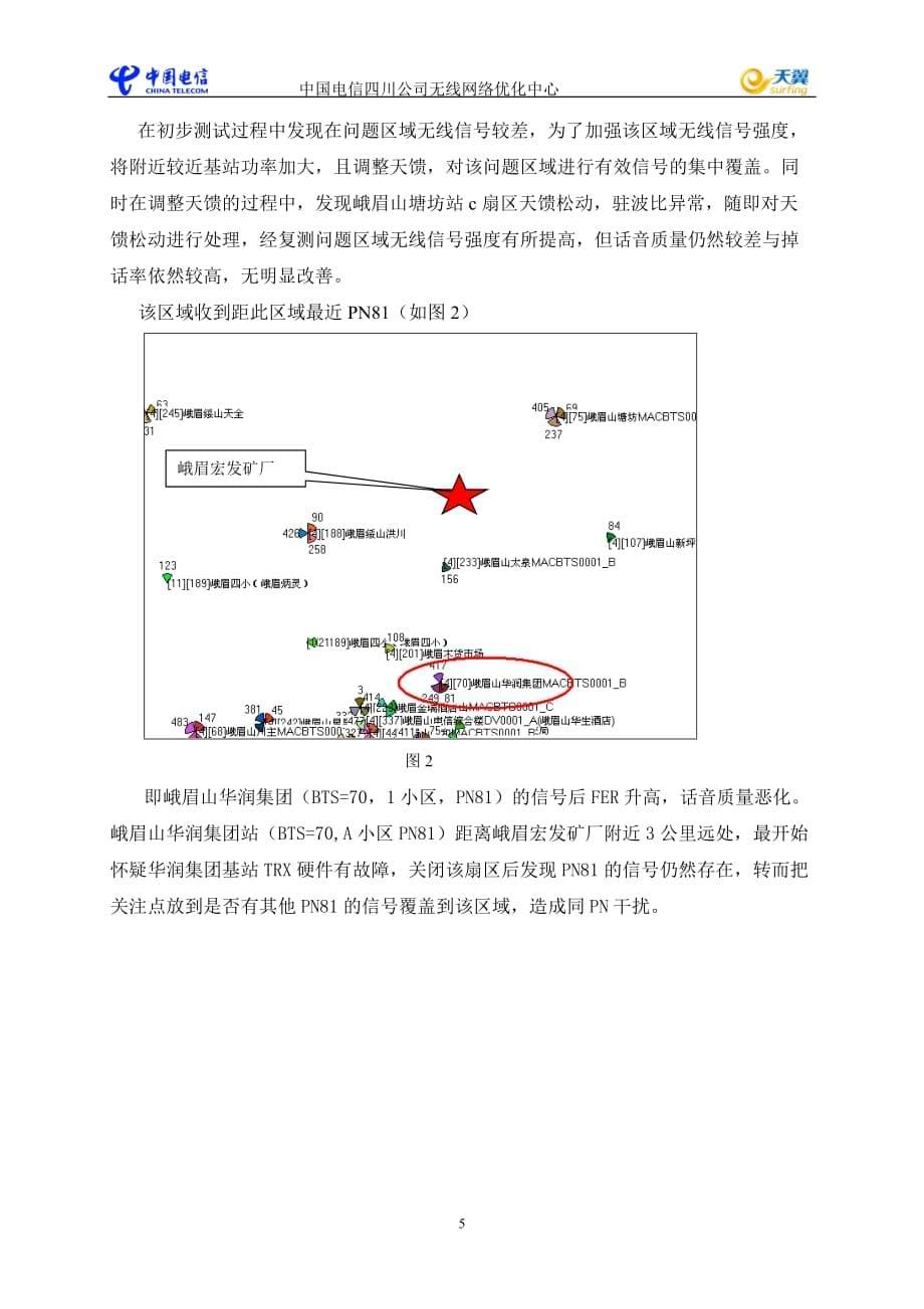 （企业管理案例）案例峨眉宏发矿粉厂同PN干扰优化案例乐山分公司李高建_第5页