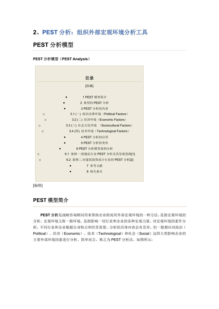 （环境管理）、PEST分析：组织外部宏观环境分析工具_第1页