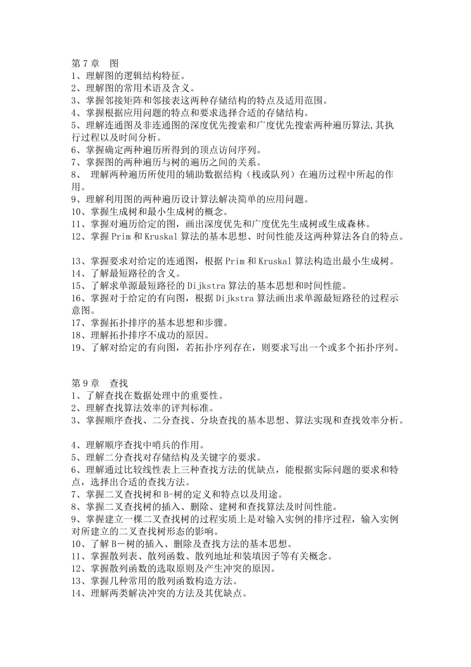 陇东学院2013年专升本计算机科学与技术考试大纲.doc_第3页