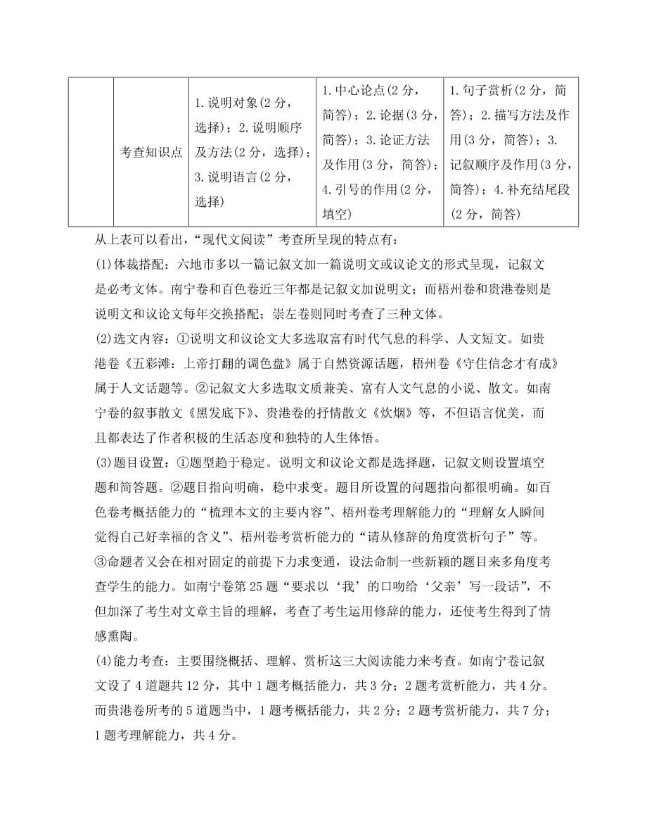 广西2020年中考语文试题分析（2020） 新人教版_第5页