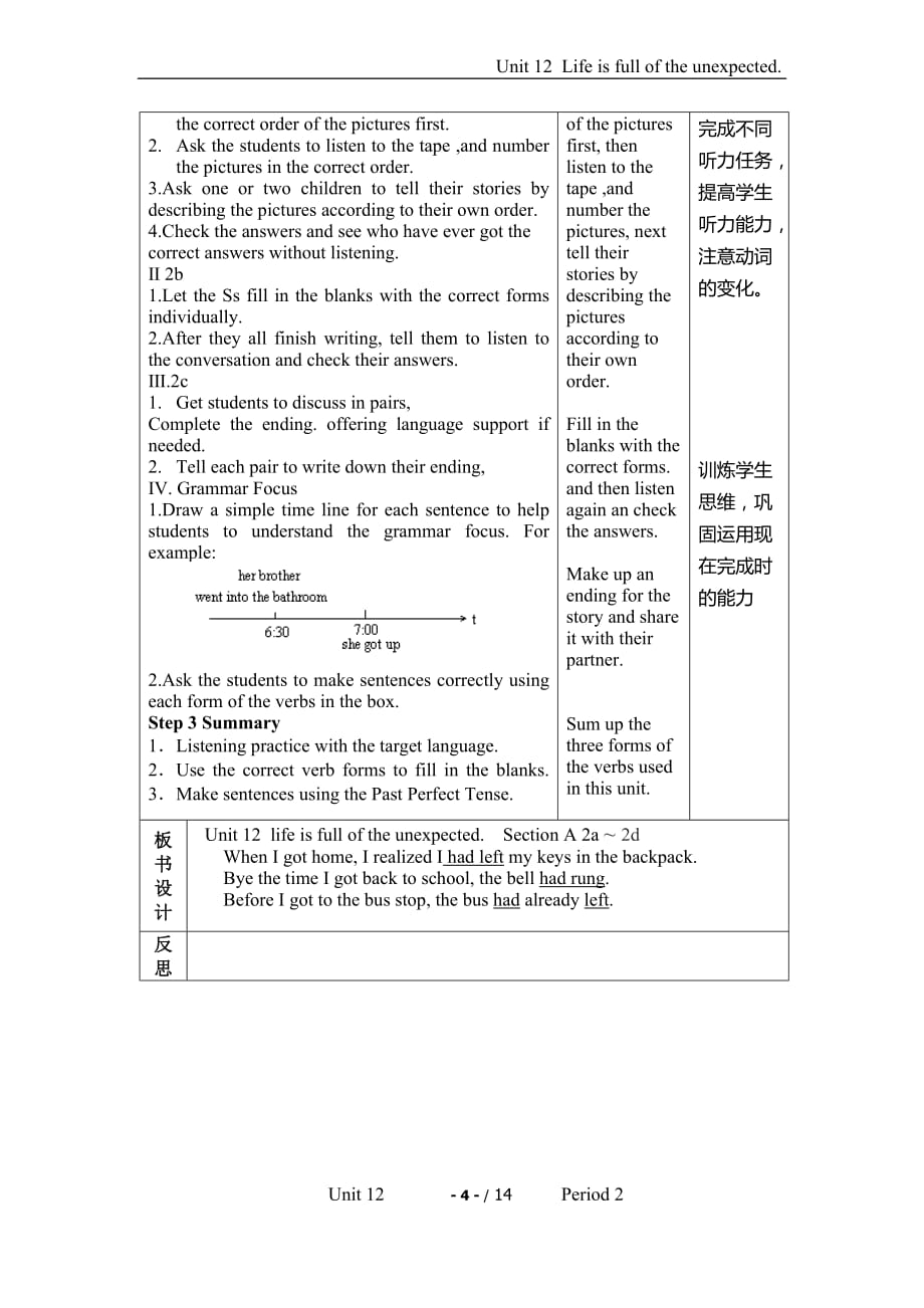 人教版英语9年级教案unit 12-2_第2页