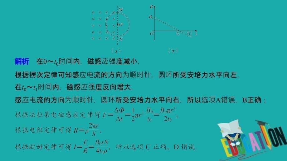 2020届高考物理二轮复习专题复习课件：专题四电路与电磁感应第9课时电磁感应的综合应用_第5页