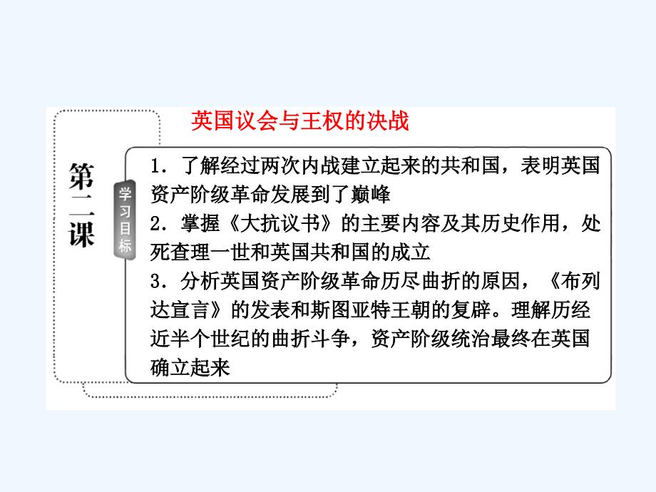 人民版选修2专题三第二课《英国议会与王权的决战》ppt课件_第3页