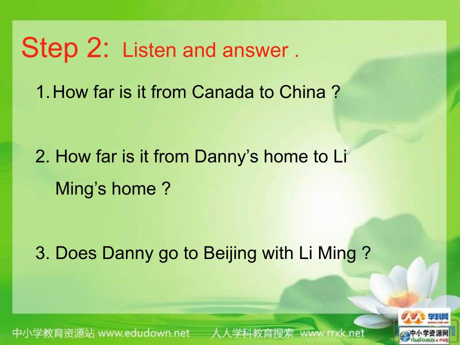 冀教版英语七下《Unit 1 A Trip to Beijing》（Lesson3）ppt课件_第3页