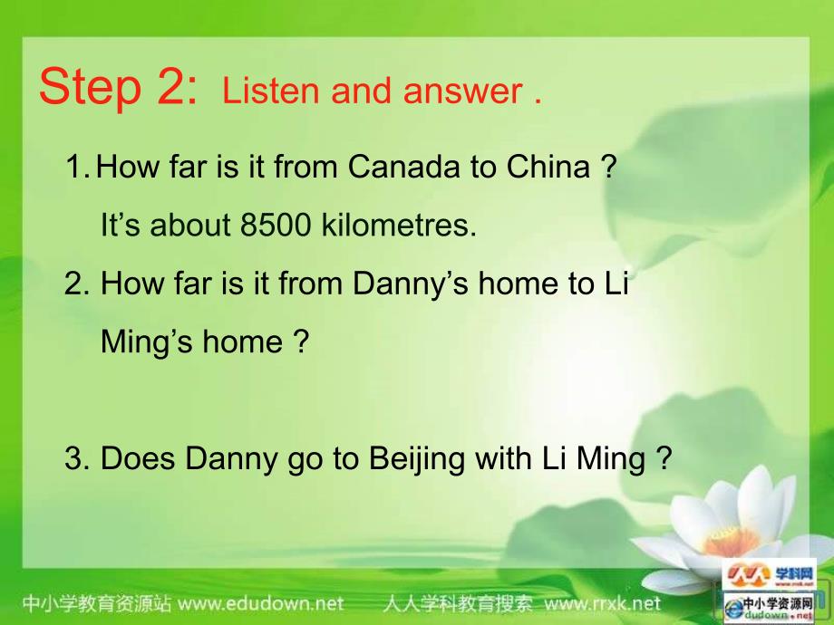 冀教版英语七下《Unit 1 A Trip to Beijing》（Lesson3）ppt课件_第4页
