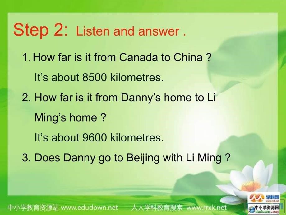 冀教版英语七下《Unit 1 A Trip to Beijing》（Lesson3）ppt课件_第5页