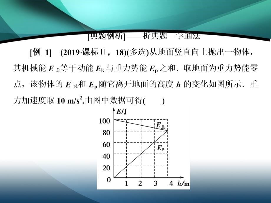 2020届高考艺考物理复习课件：专题二机械能守恒定律 功能关系_第5页