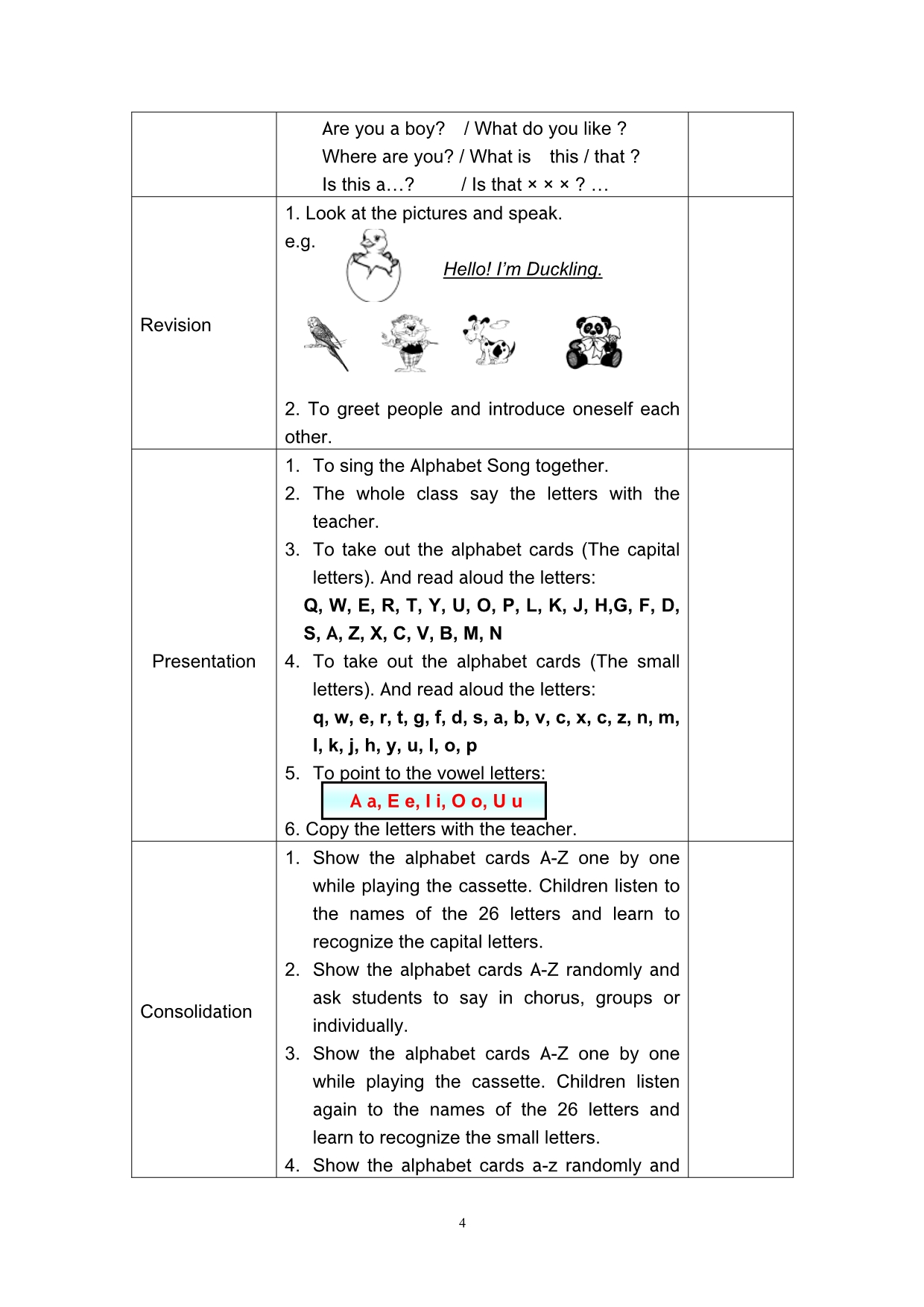 上海牛津沪教版三3年级上学期课本同步配套中英文教案 3A教案_第4页