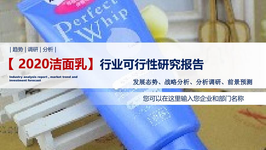 2020洁面乳行业可行性研究报告_第1页