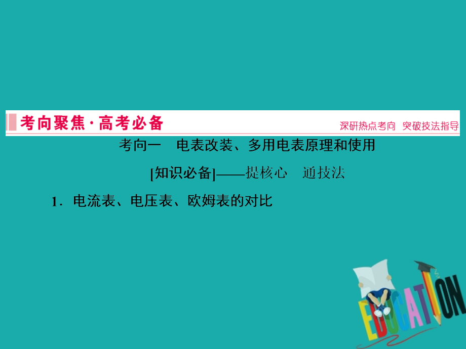 2020届高考物理二轮复习课件：专题六 2 电学实验_第4页