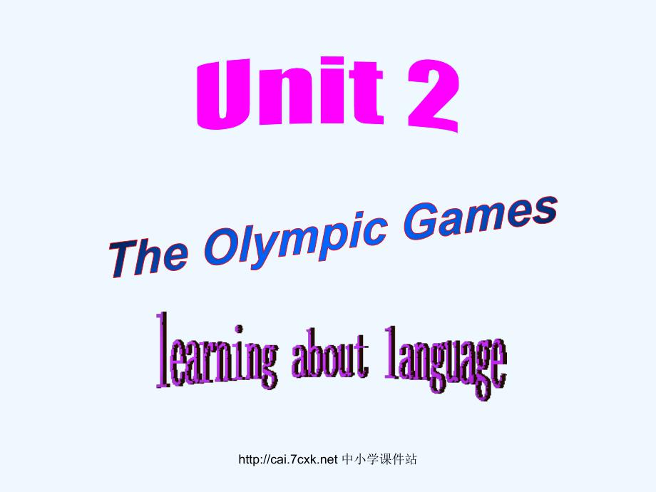 人教版高中英语必修二Unit 2《The Olympic Games》（learning about language）ppt课件_第1页