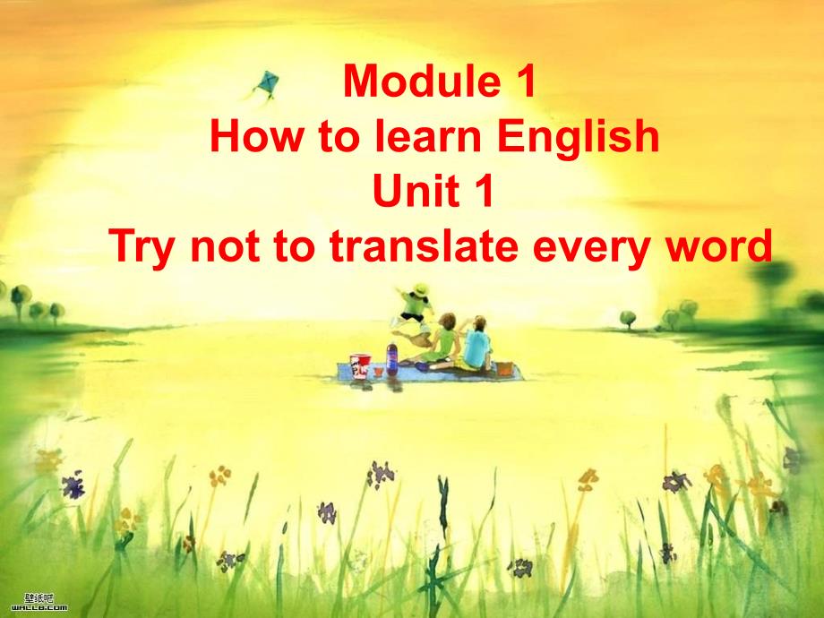 外研版八上《Module 1 Unit 1 Try not to translate every word》ppt课件3_第1页