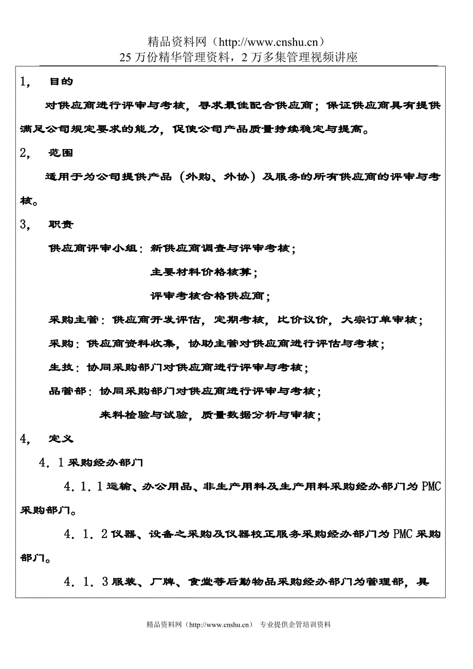 （供应商管理）供应商评审与考核控制程序_第2页