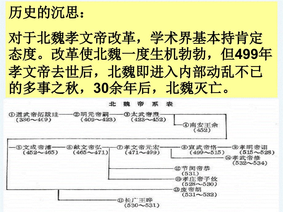 人教版选修1《北魏孝文帝的改革措施》ppt课件2_第2页