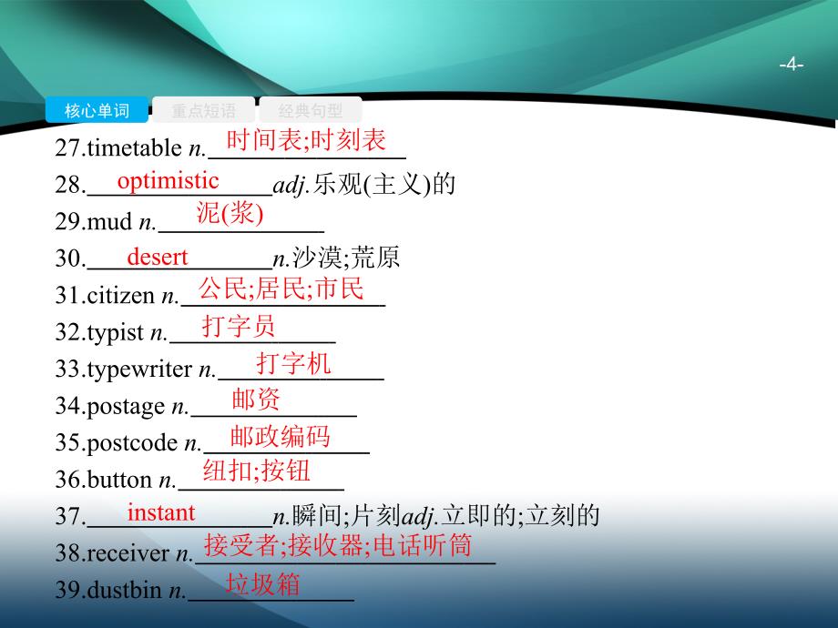 2020年广东省高中英语学业水平测试（小高考）同步复习课件： 必修5 基础梳理 Unit 3　Life in the future_第4页