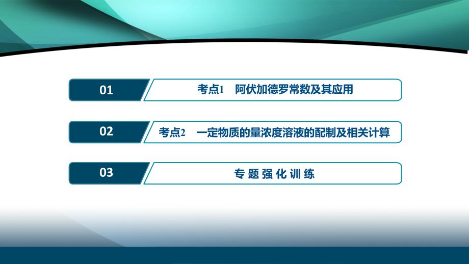 2020江苏高考化学二轮课件：3 专题三　化学常用计量及其应用_第2页