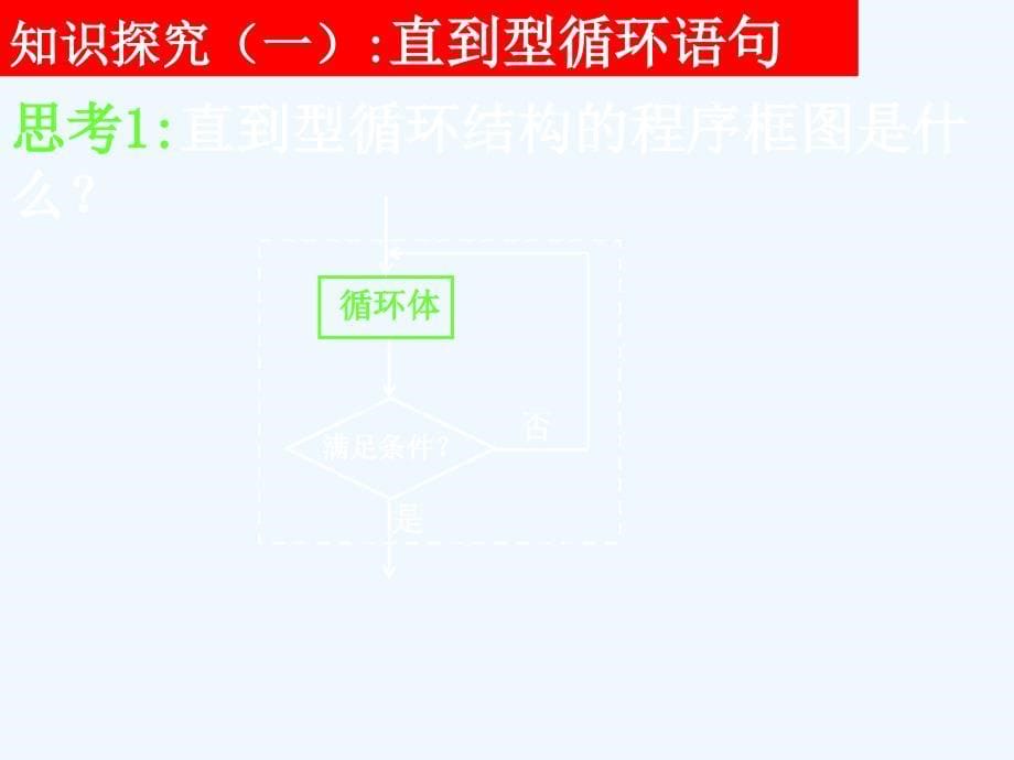 人教A版高中数学必修三 1.2.3《循环语句》课件2_第5页