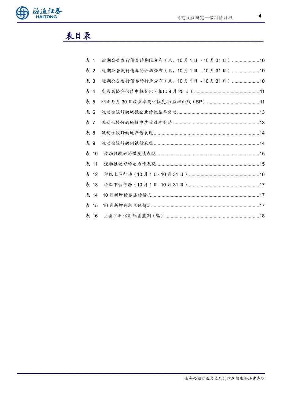 信用债月报：违约率整体有回落投资仍需等待（10_月行业利差监测与分析）-20191103-海通证券-22页_第5页