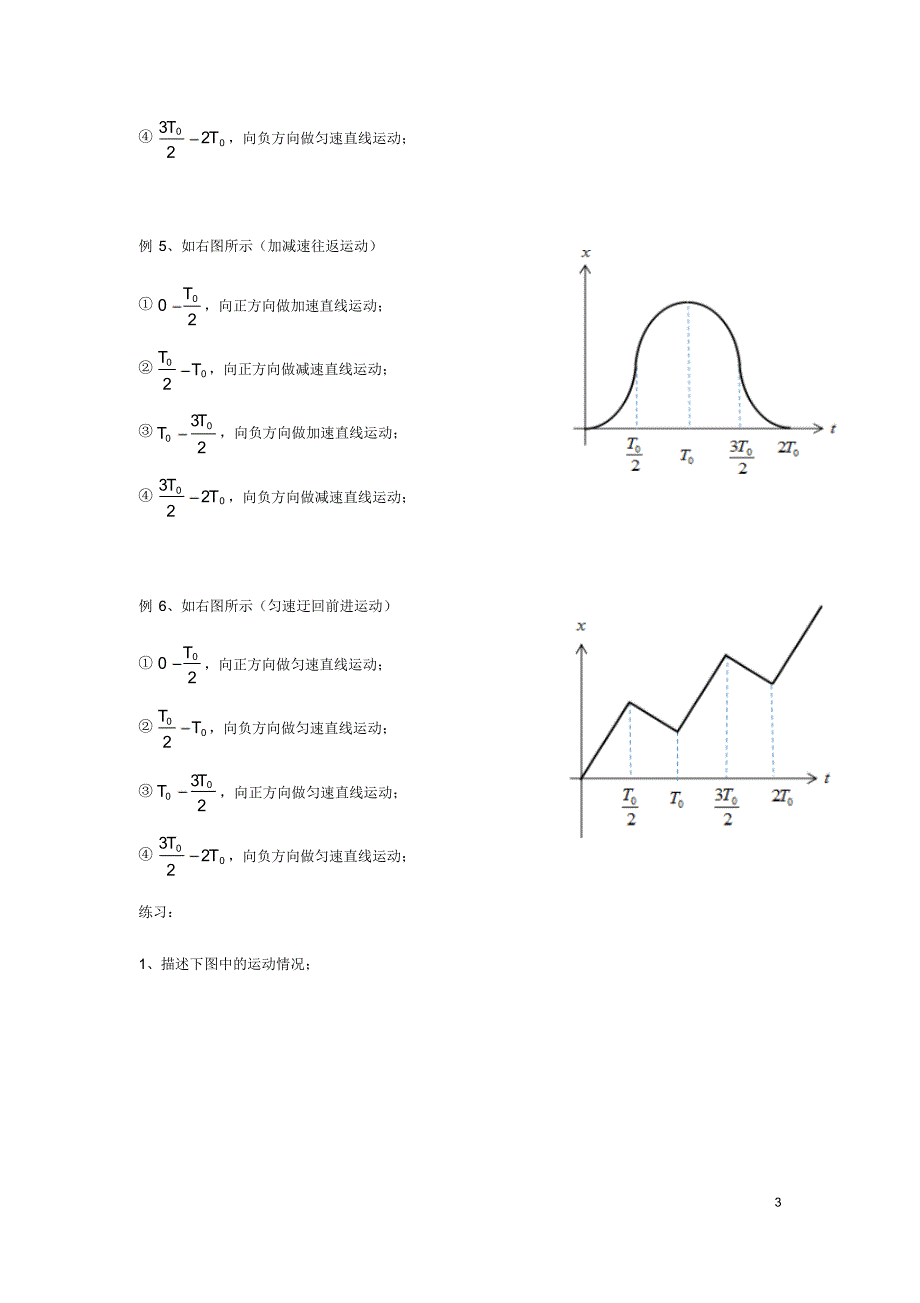 2019年高考复习专题：高中物理运动的描述和图像问题专题_第3页