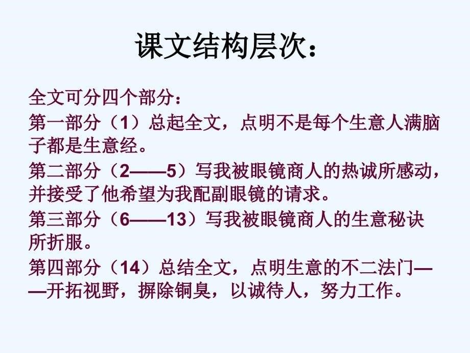 语文版中职语文（职业模块 工科通用）第8课《为你配副好眼镜》ppt课件3_第5页