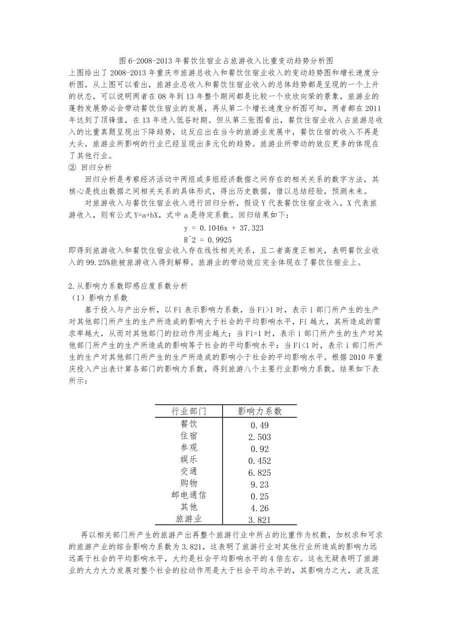 重庆旅游业的经济效益分析报告_第5页