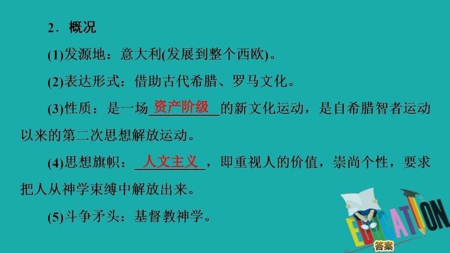 2019-2020学年高中历史新同步人民版必修3课件：专题6　2　神权下的自我_第5页