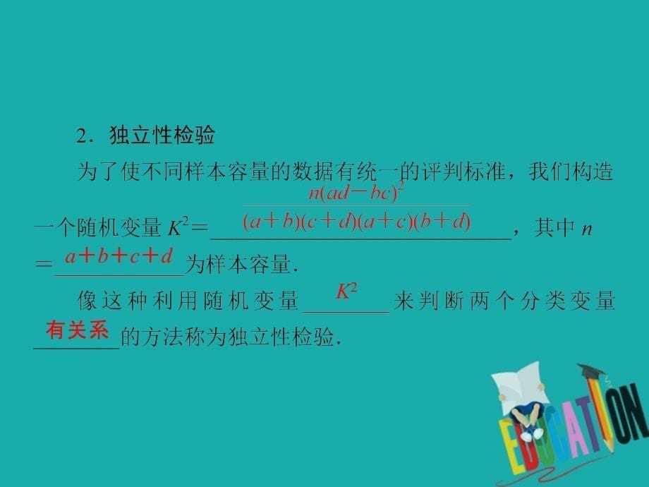 2019-2020学年人教A版数学选修2-3课件：3.2独立性检验的基本思想及其初步应用_第5页