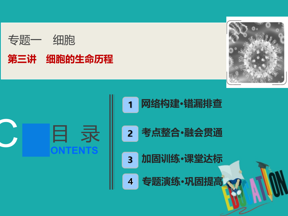 京津鲁琼专用2020版高考生物二轮复习专题一第三讲细胞的生命历程课件_第1页