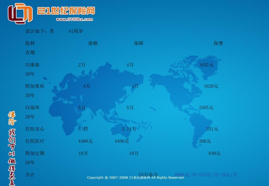 《保险计划书样本》PPT课件.ppt_第4页