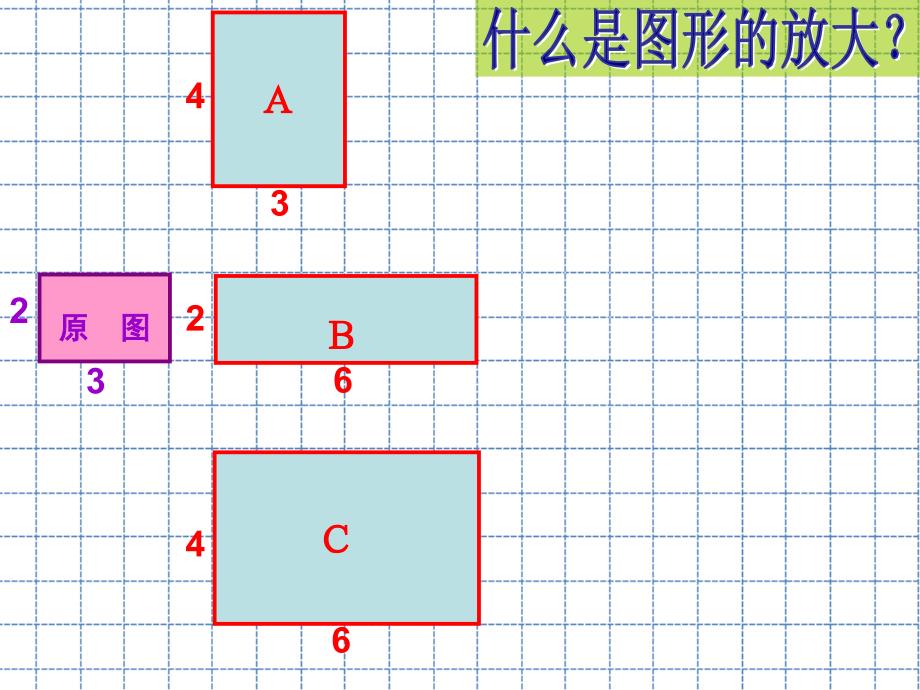 (赛课课件）六年级下册数学《图形的放大与缩小》 (共21张PPT)_第4页