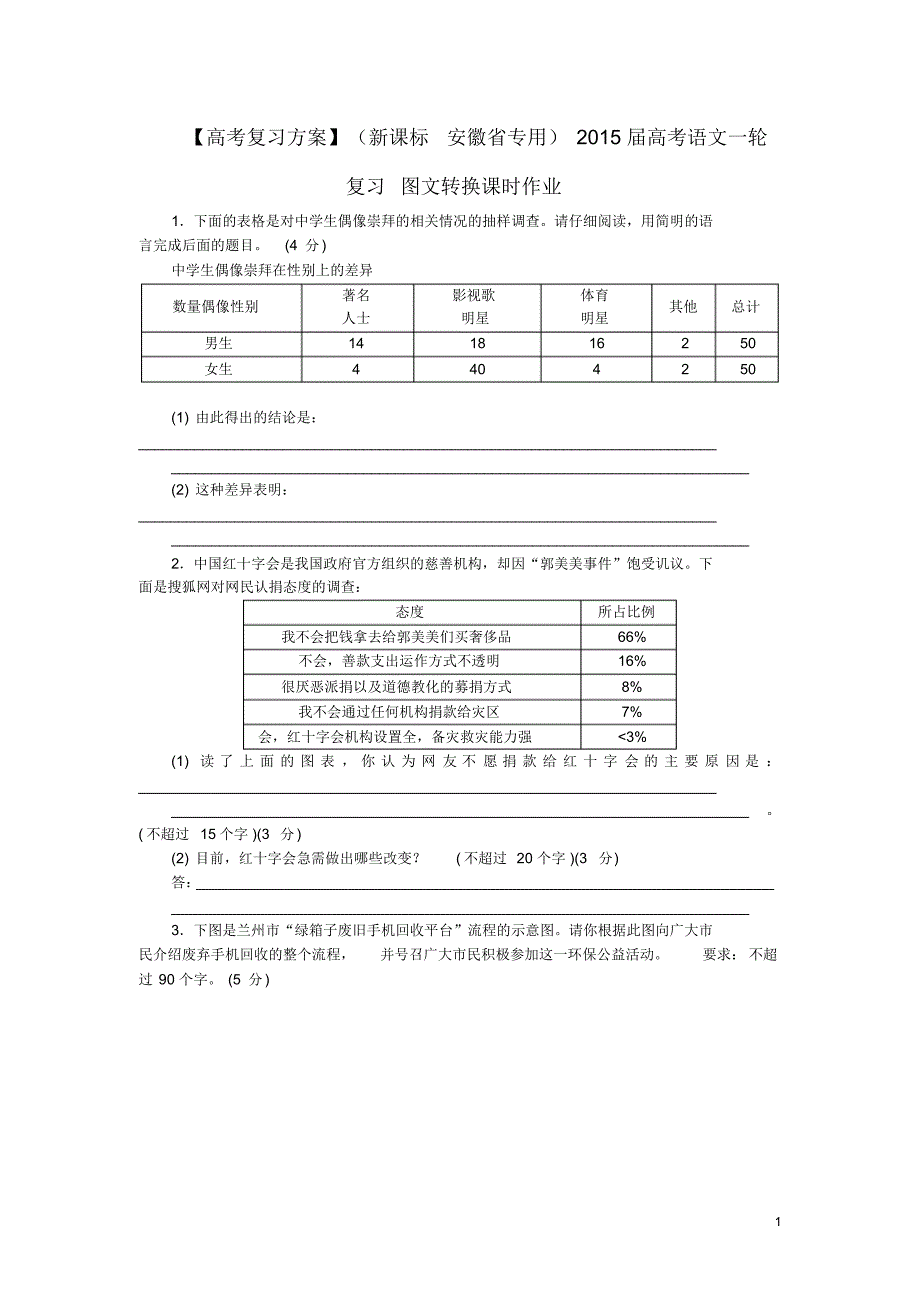 高考语文一轮复习图文转换课时作业.pdf_第1页