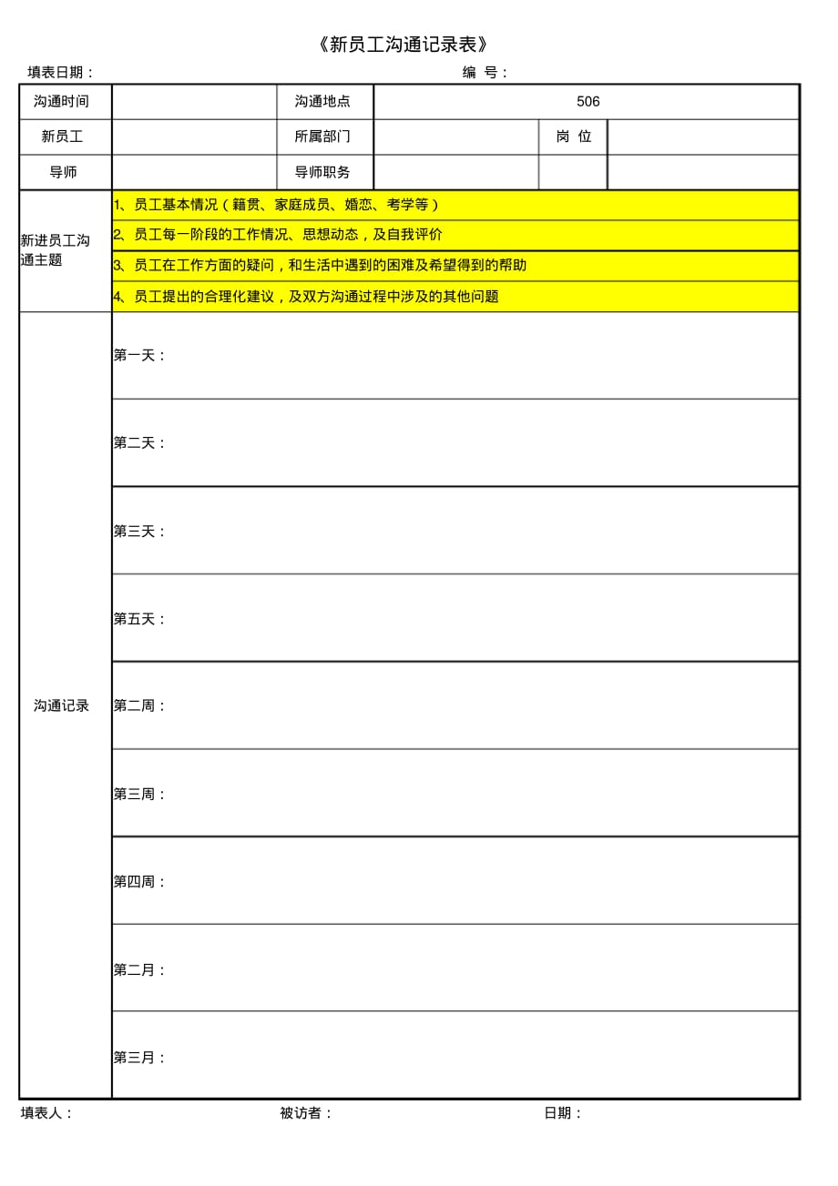 《新员工沟通记录表》.pdf_第1页