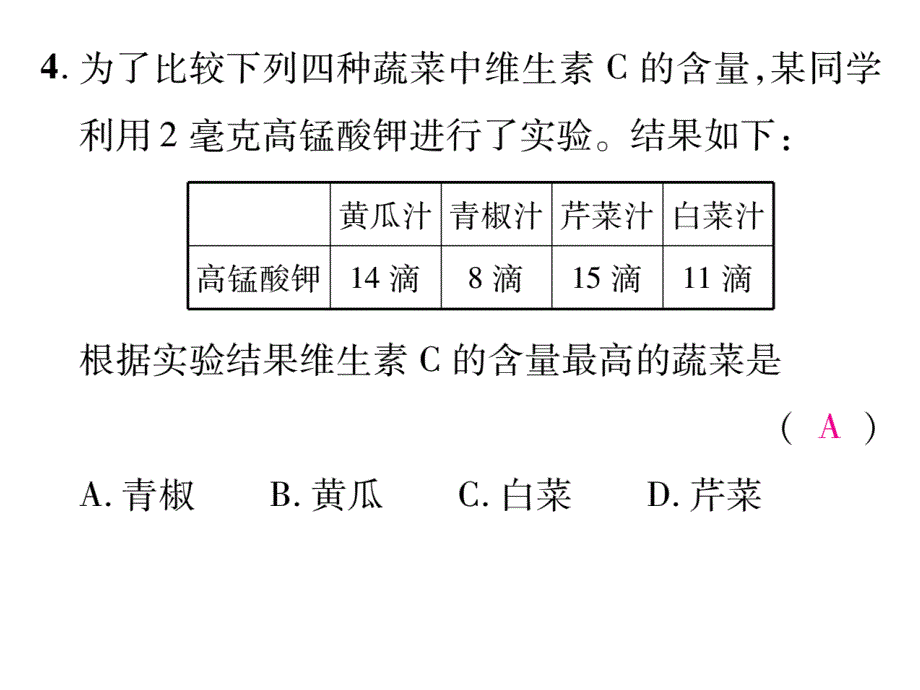 专题二 人体的营养_第4页