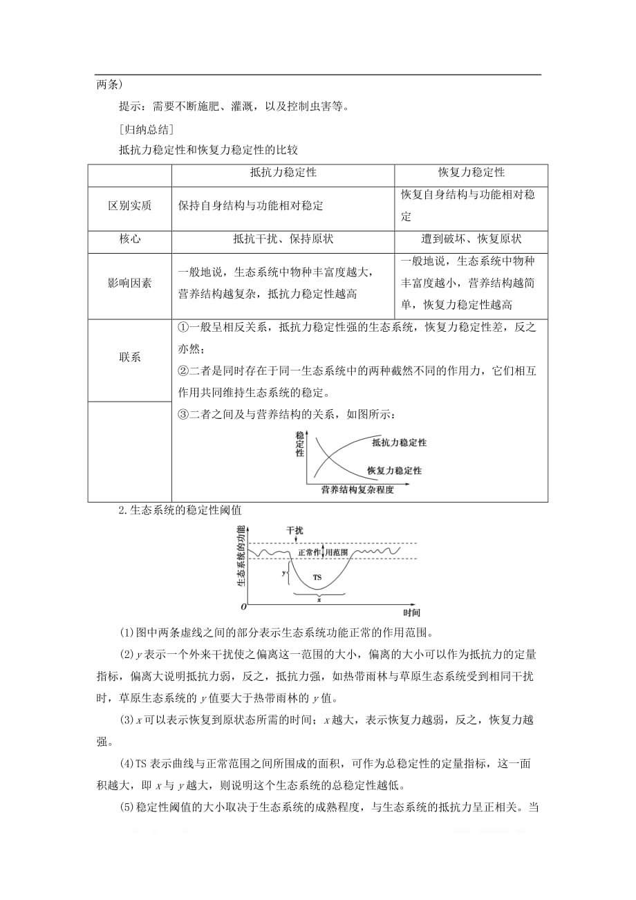 2017-2018学年高中生物第2单元第3章第3节生态系统的稳定_第4页