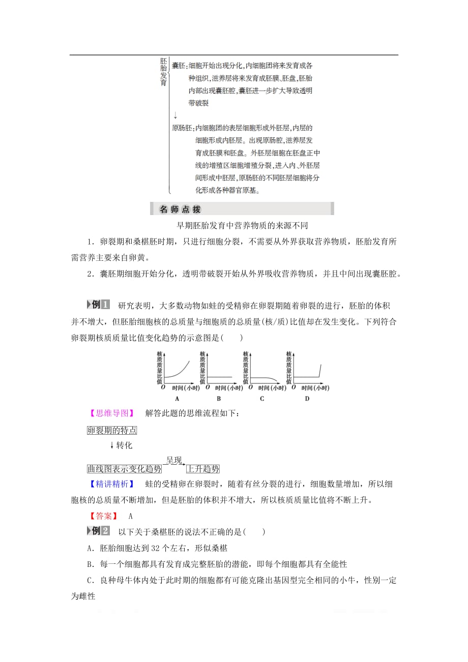 2017-2018学年高中生物第3章第1节从受精卵谈起教案浙科版选修_第4页