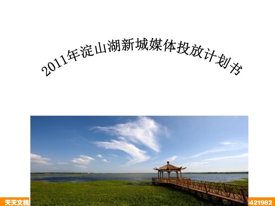2011年上海淀山湖新城媒体投放计划书_第1页