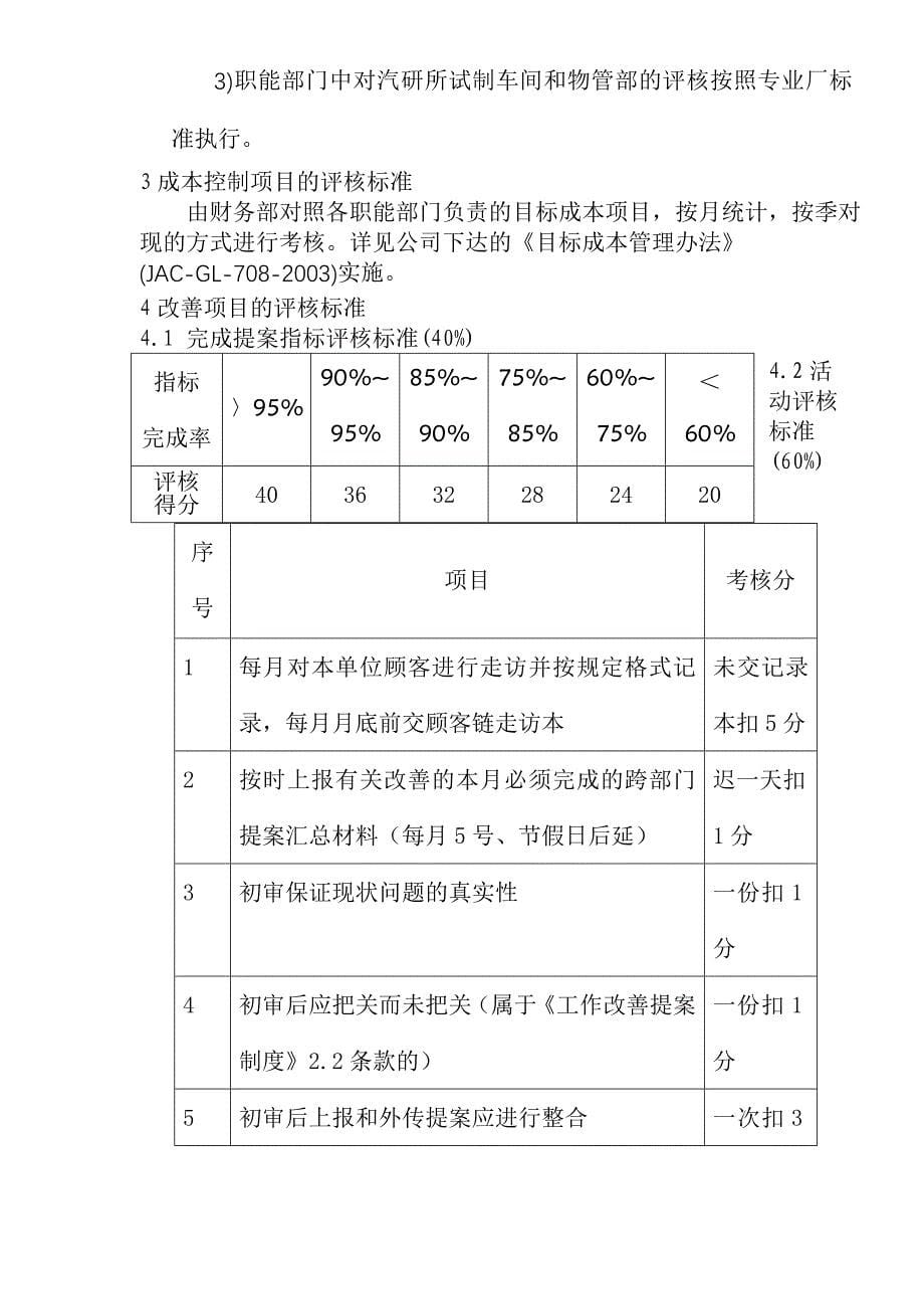 （管理制度）公司月度管理评核办法（)_第5页