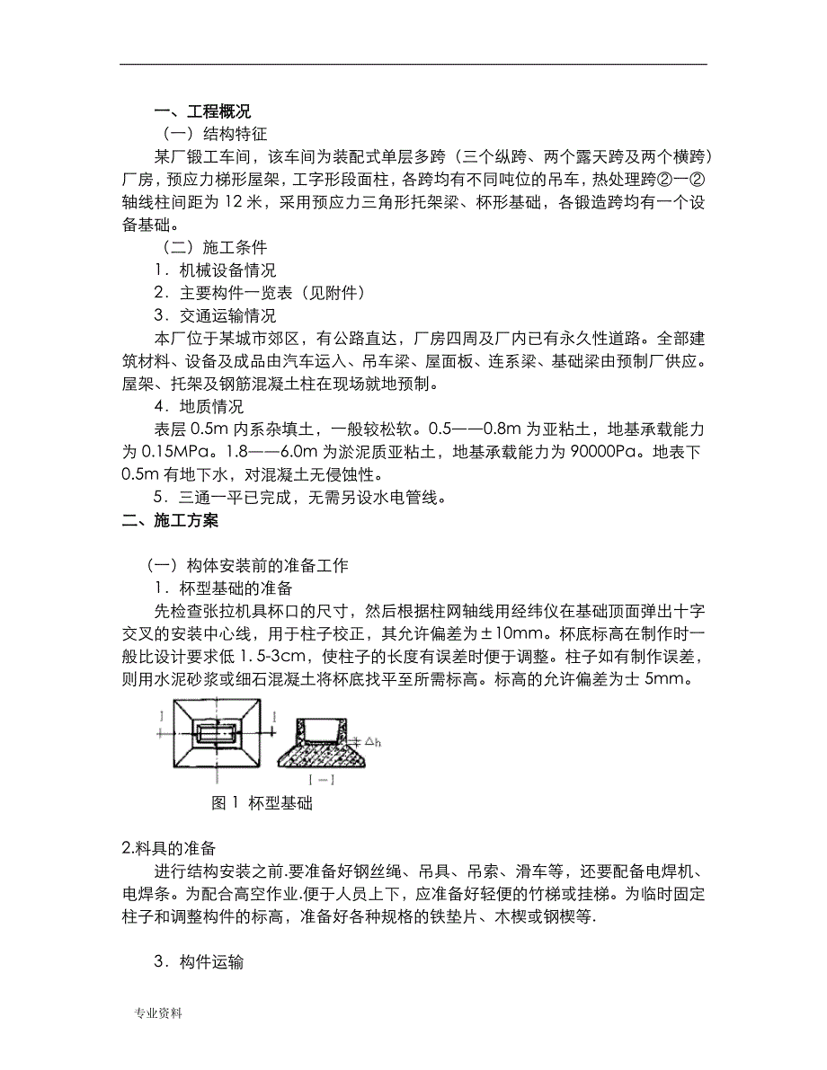 施工组织技术交底大全报告(华北理工大学)_第1页