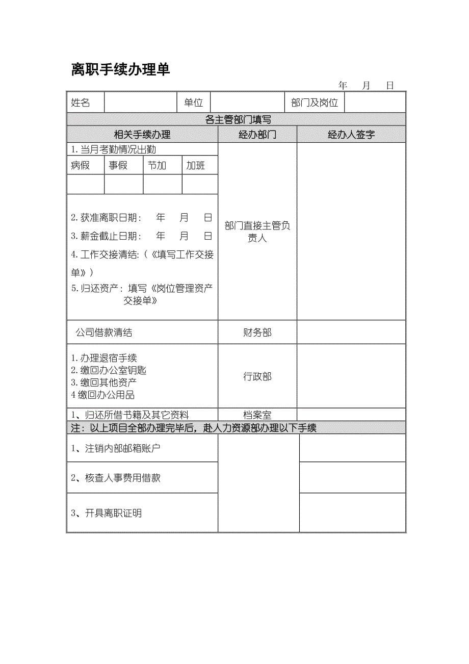 （管理制度）员工离职管理制度(范例)_第5页