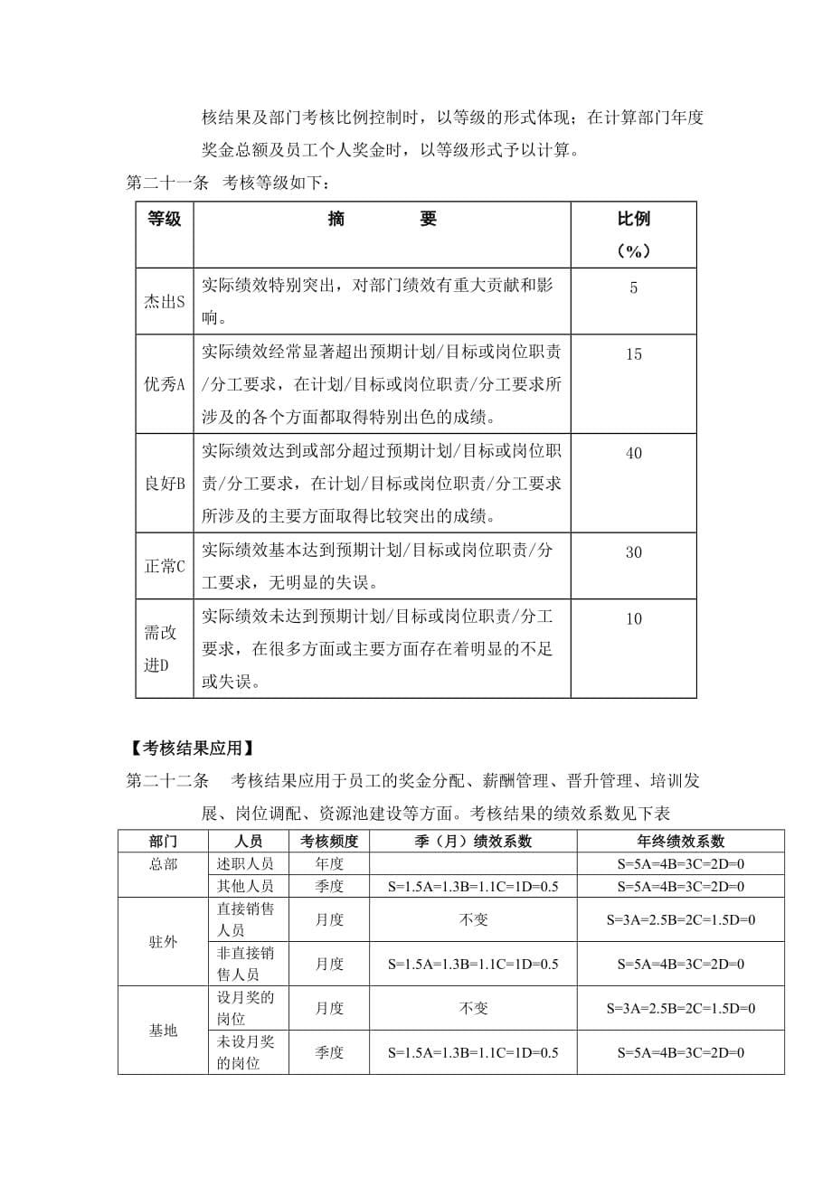 （管理制度）喜之郎绩效管理制度_第5页