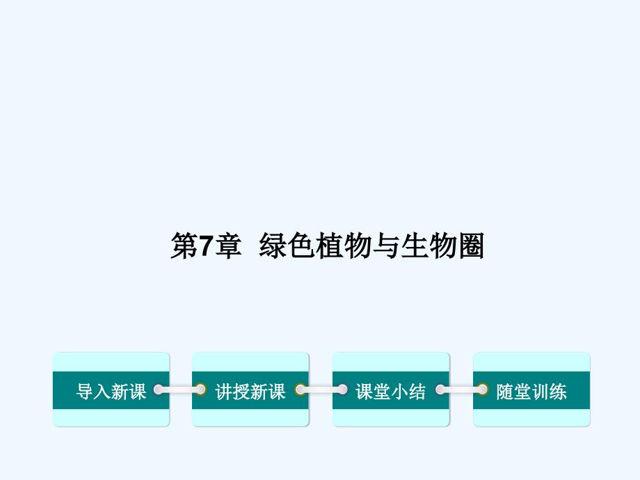 七年级生物上册第3单元第7章绿色植物与生物圈教学课件新版北师大版_第1页