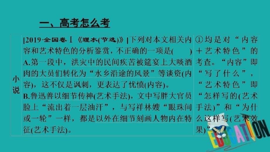 2020高考语文专题复习课标通用版课件：专题3 文学类文本阅读 微专题_第5页