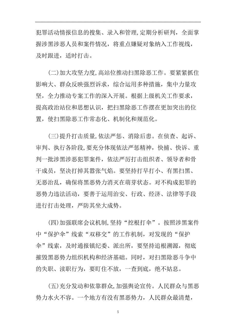 2020乡镇扫黑除恶专项斗争 乡村扫黑除恶专项斗争实施.doc_第5页