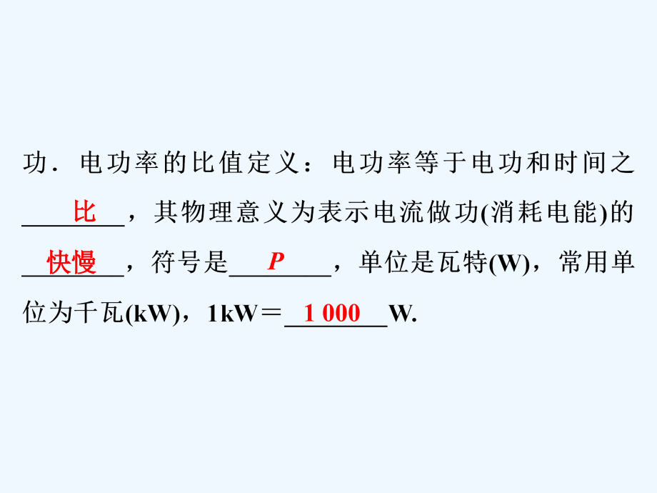 中考物理第一部分教材梳理篇第三板块电与磁第25课时电能电功电功率课件_第3页