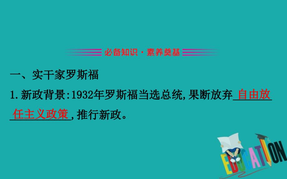 2020版高中历史人民必修2课件：6.2 罗斯福新政_第3页